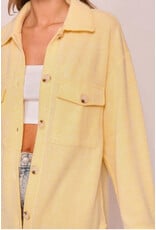 Cozy Brushed Waffle Oversized Shacket