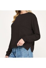 Hacci Slub Crew Neck Top