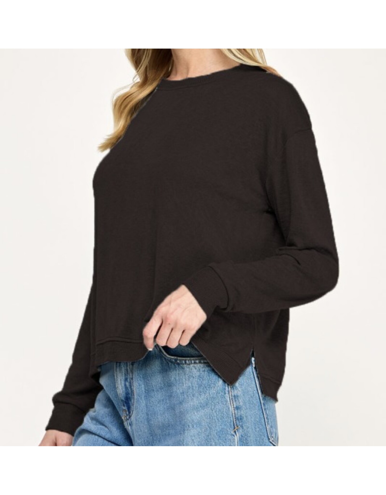 Hacci Slub Crew Neck Top