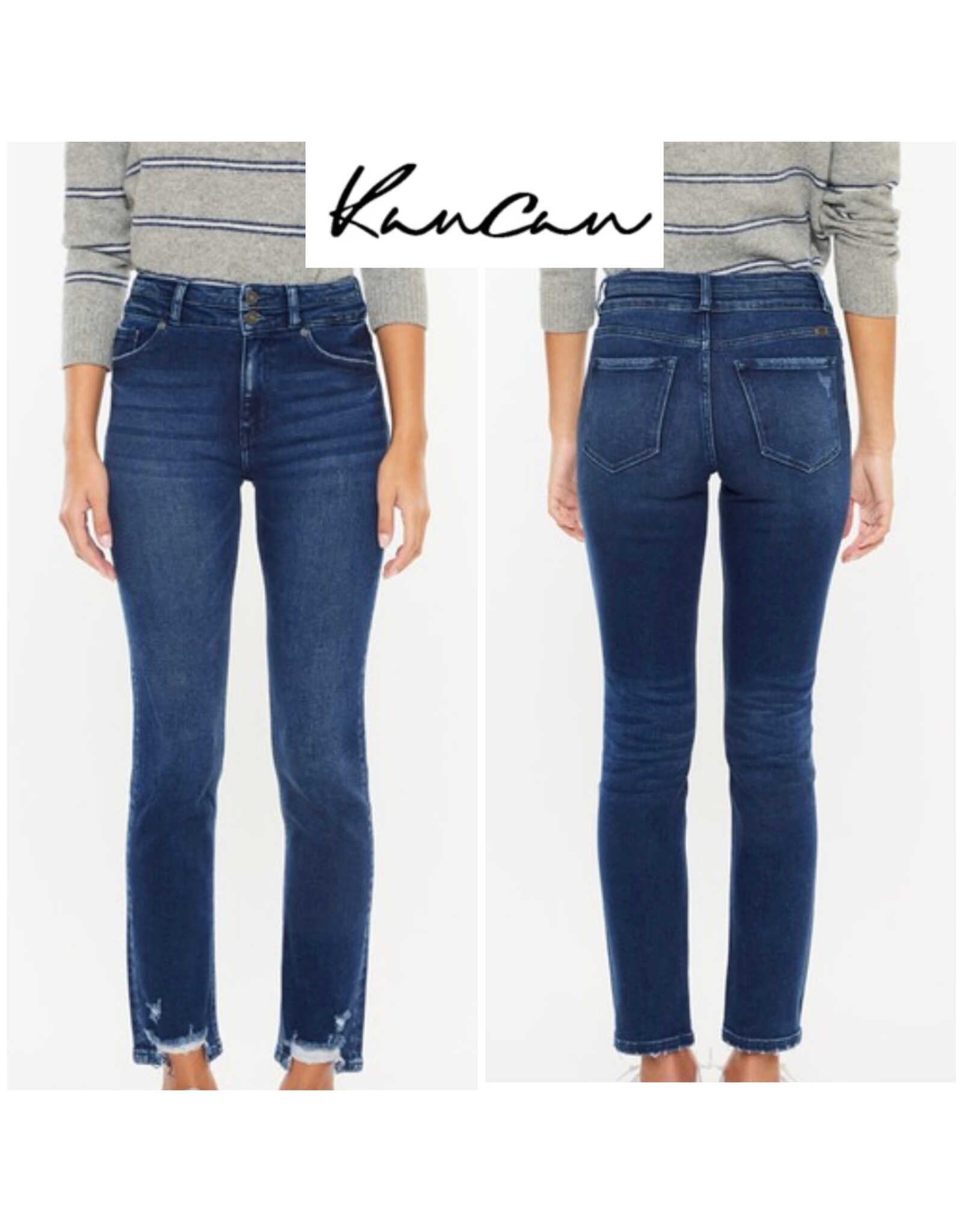 Kancan HR Slim Straight Jeans
