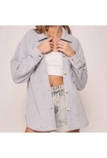 Cozy Brushed Waffle Oversized Shacket