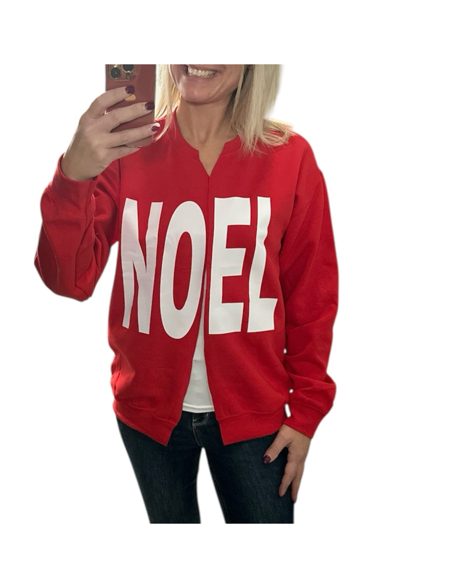Noel Sweatshirt Cardigan
