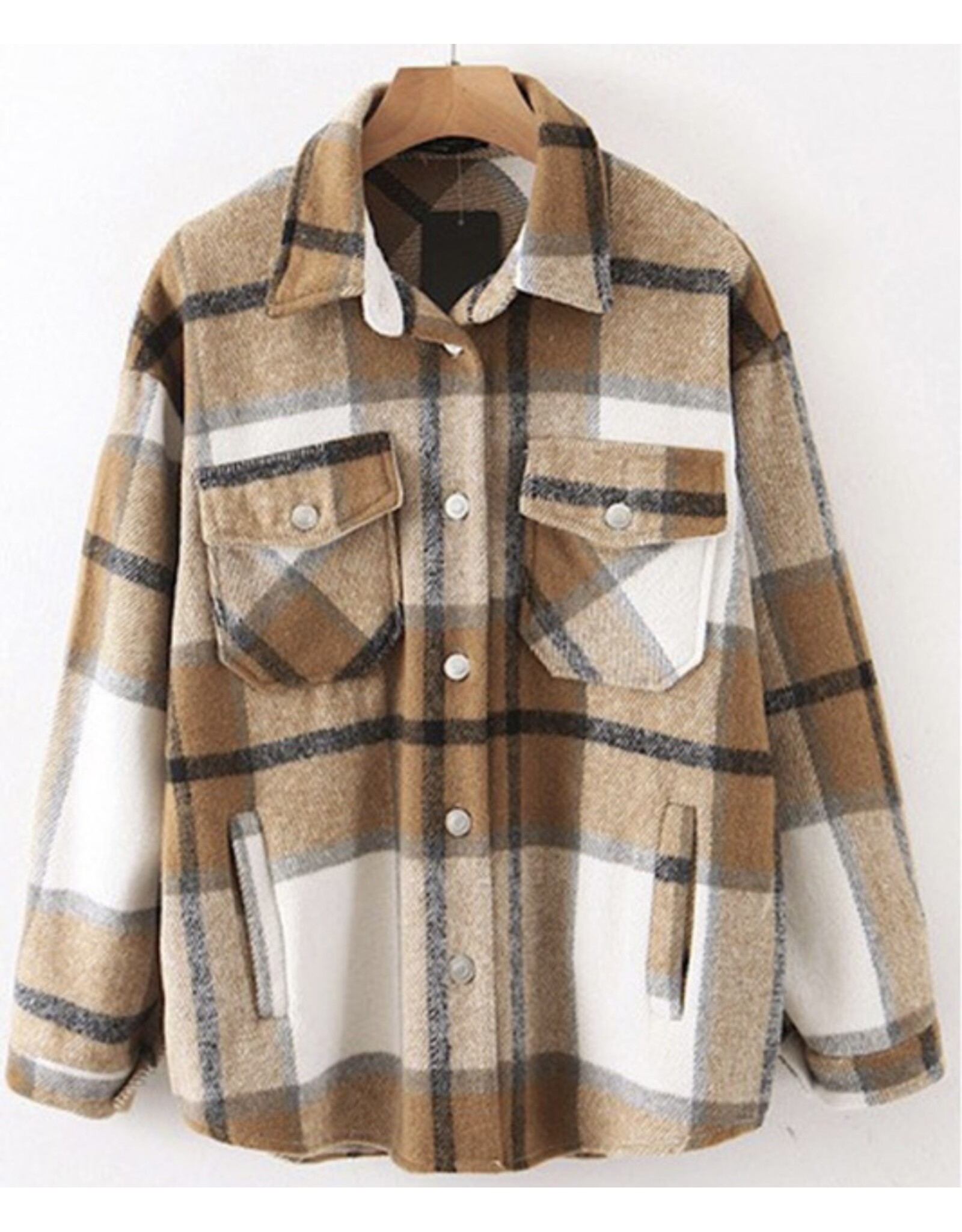 Miss sparkling *Plaid shacket PROMO*