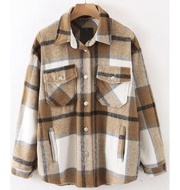 Miss sparkling *Plaid shacket PROMO*