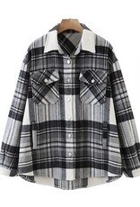 Miss sparkling *Plaid shacket PROMO*