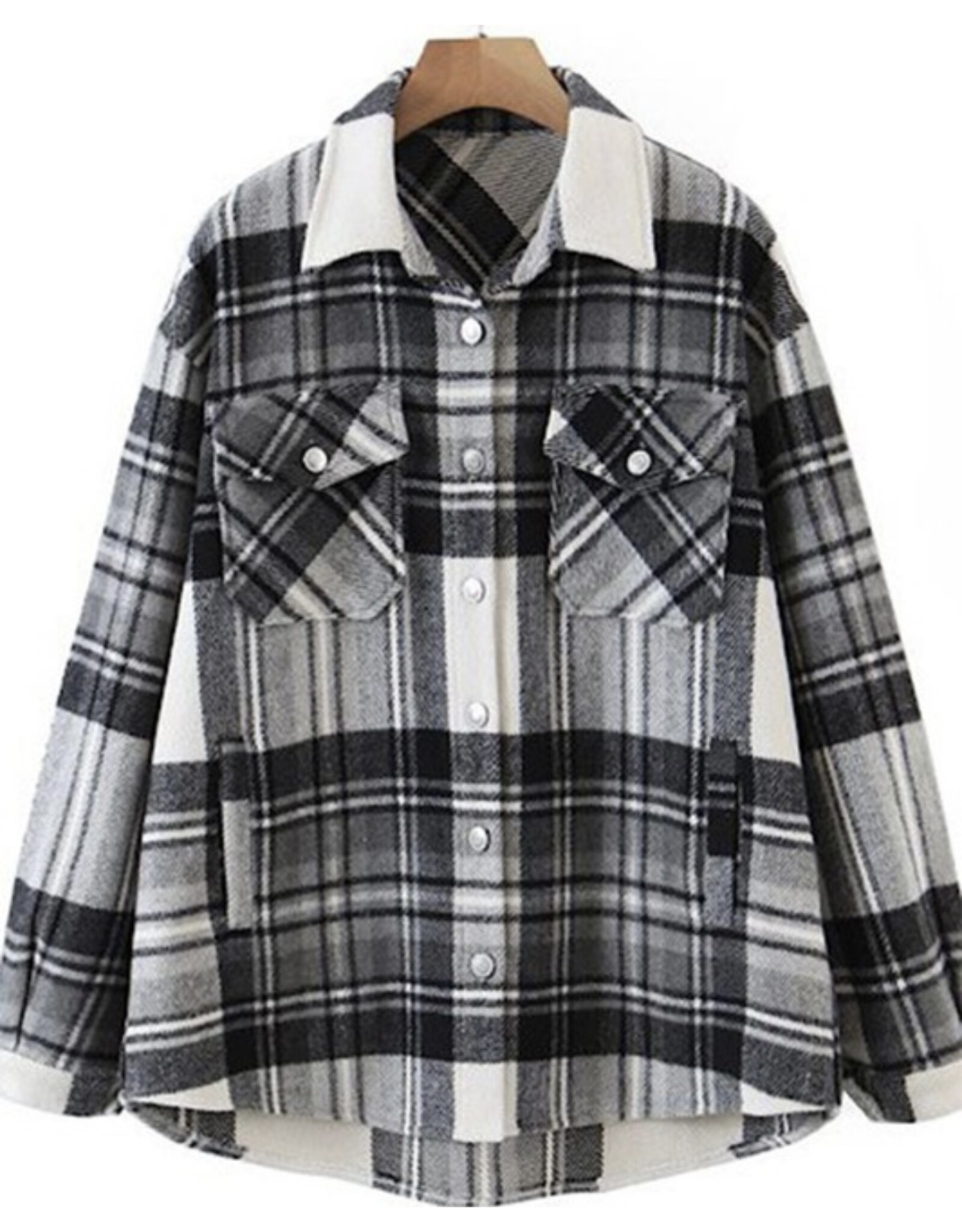 Miss sparkling *Plaid shacket PROMO*