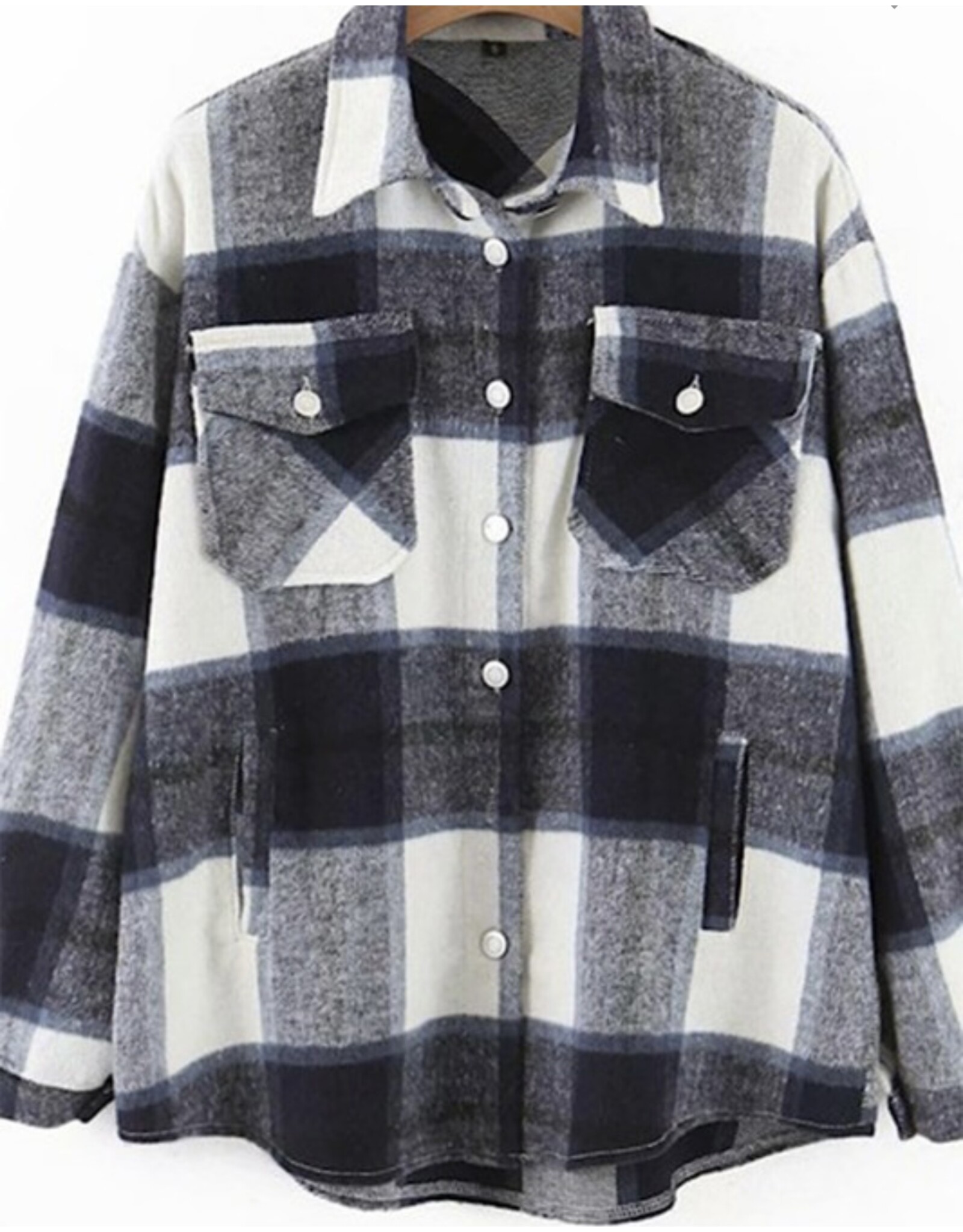 Miss sparkling *Plaid shacket PROMO*