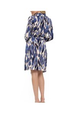 Ariella Blue print wrap dress