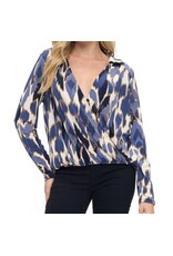 Ariella Blue abstract print top