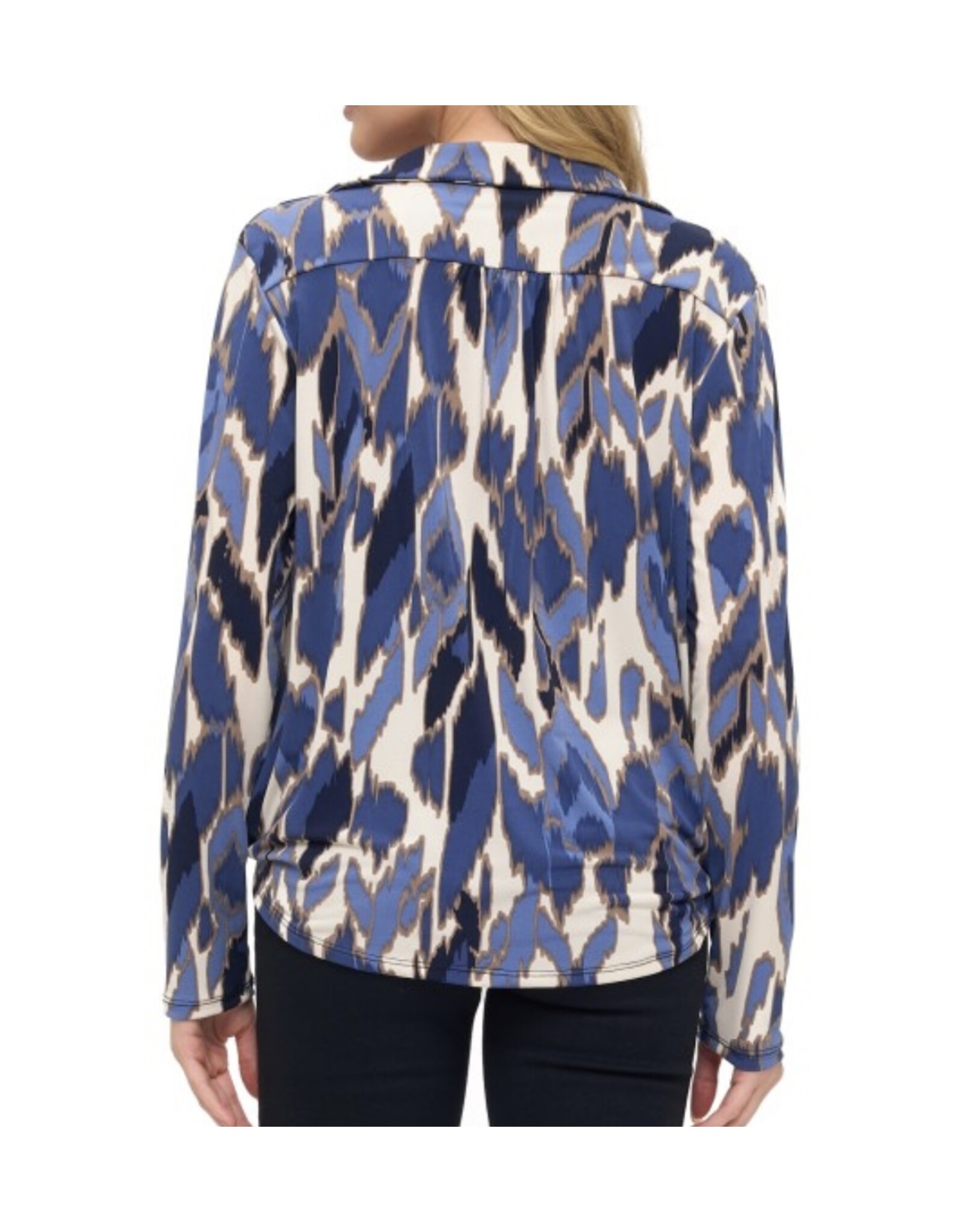 Ariella Blue abstract print top