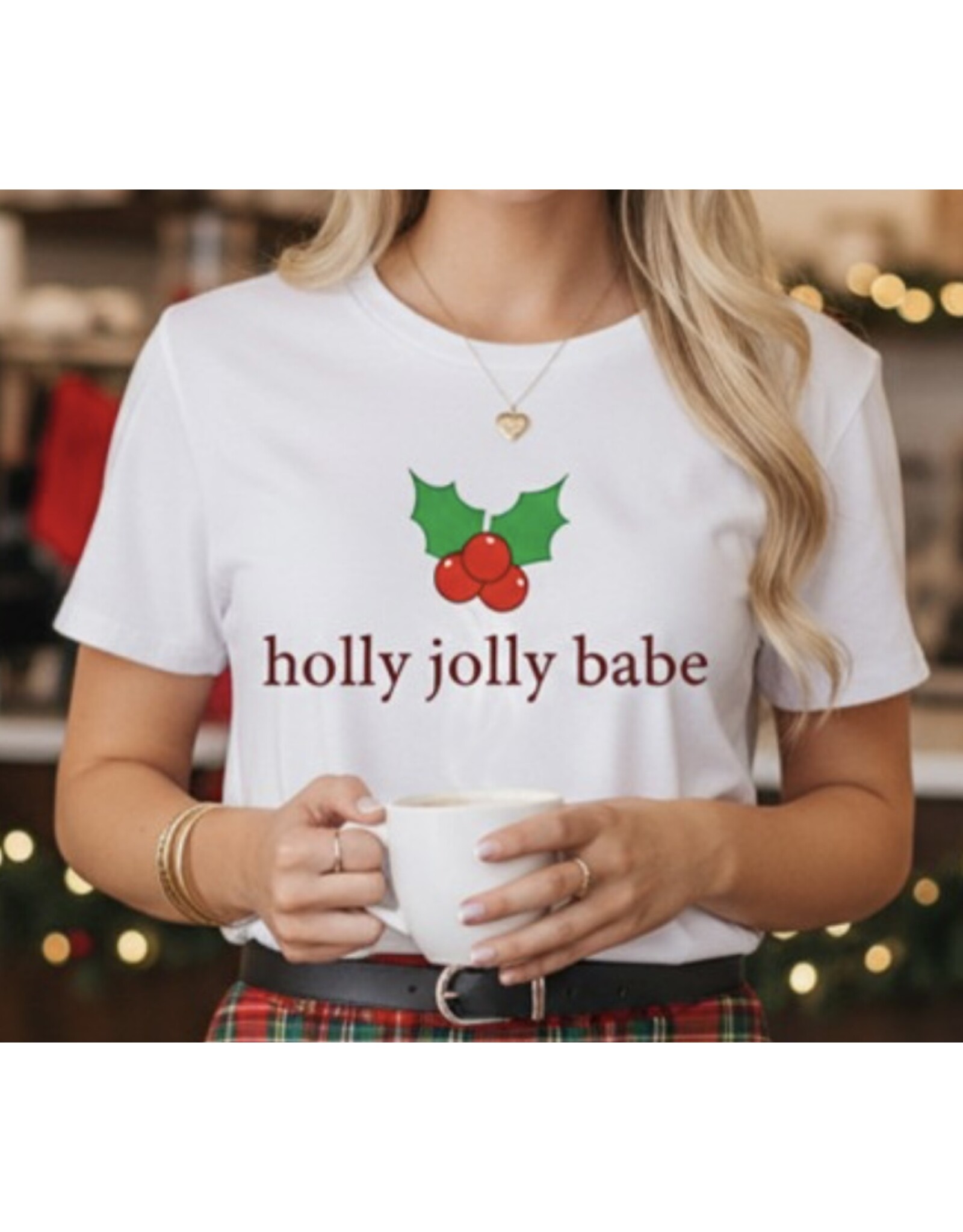 Holly Jolly Babe tee