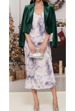 Lilac marble slip dress