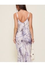 Lilac marble slip dress