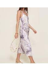 Lilac marble slip dress