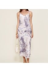 Lilac marble slip dress