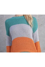 Vibrant colorblock sweater