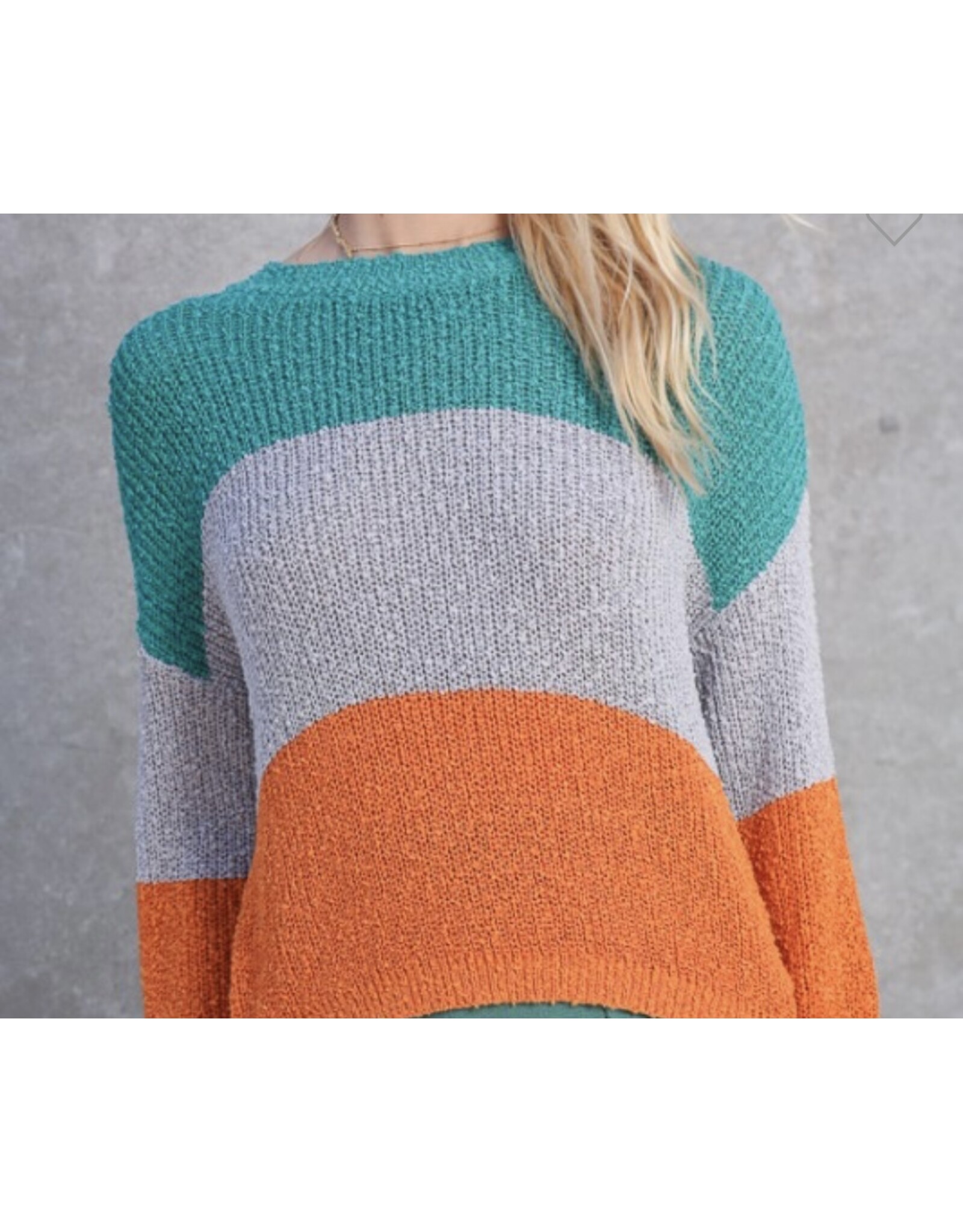 Vibrant colorblock sweater