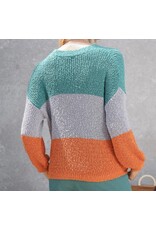 Vibrant colorblock sweater