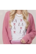 Fa La La Bow tee