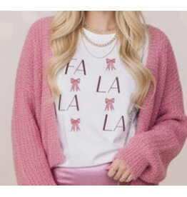 Fa La La Bow tee