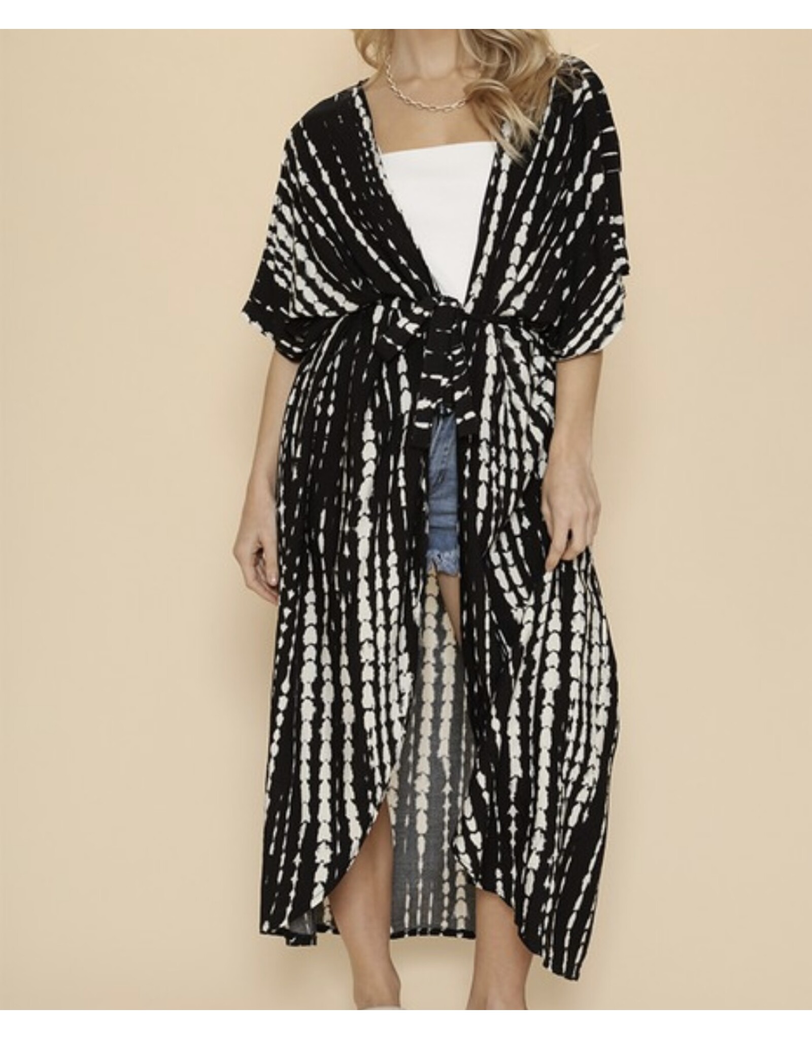 Miss sparkling Black & White Cover Up