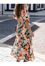 Miss sparkling Floral midi dress