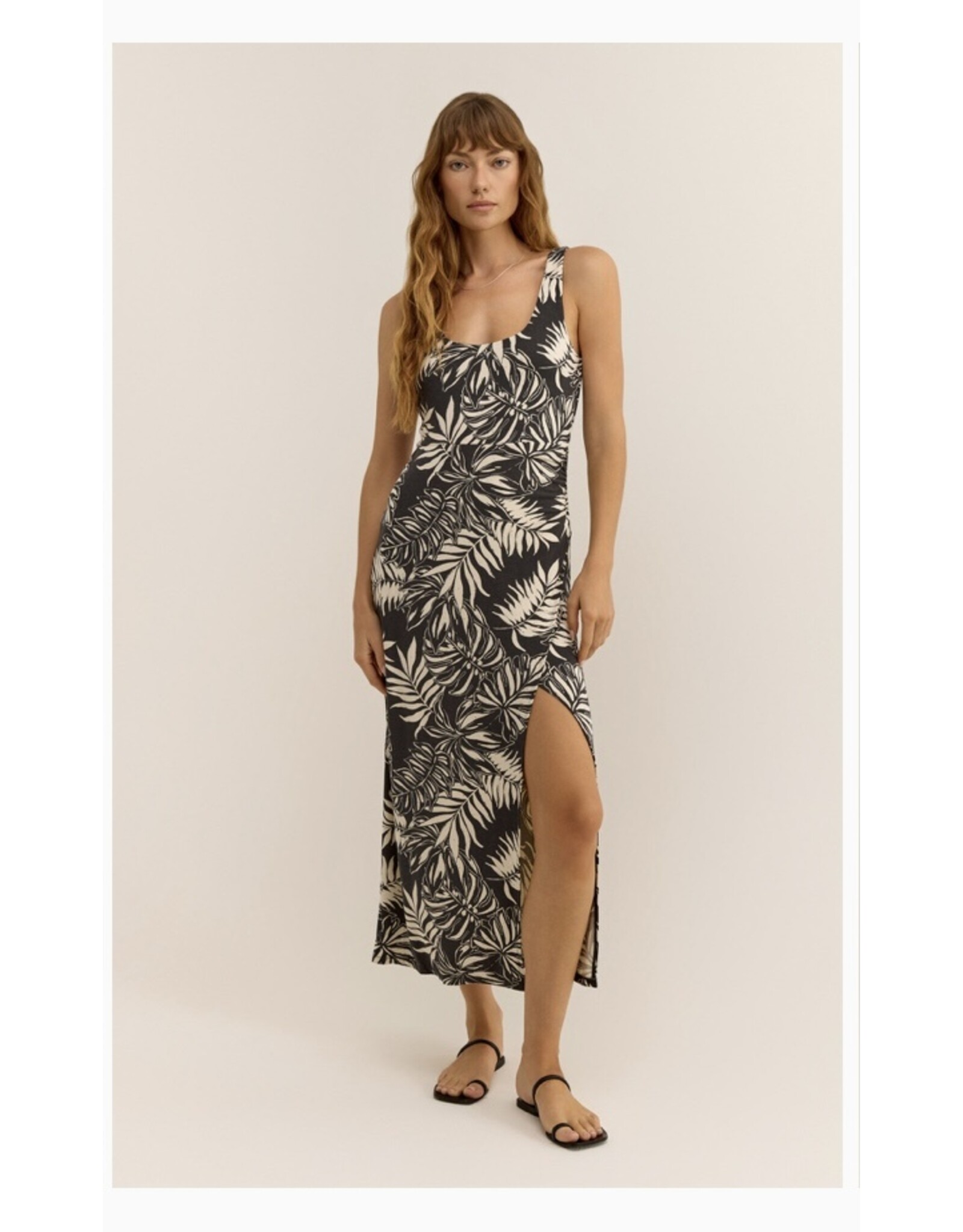 ZSupply ZSupply Melbourne Sandy Bay Palm Dress Black