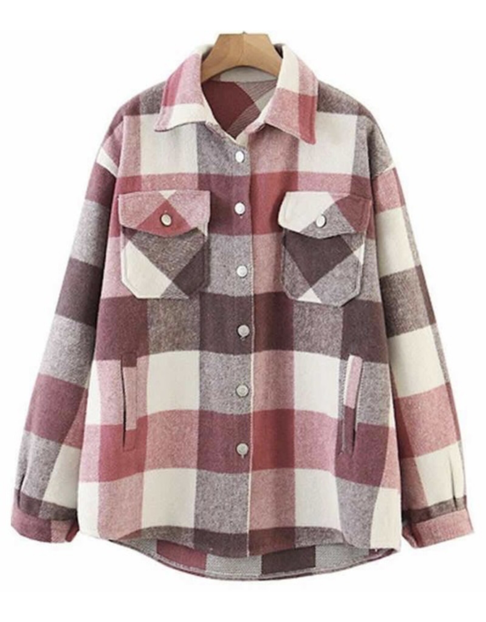 Miss sparkling *Plaid shacket PROMO*