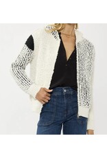 Lovestitch Cream & Black Popcorn Knit Sweater