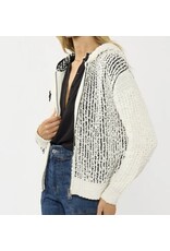 Lovestitch Cream & Black Popcorn Knit Sweater