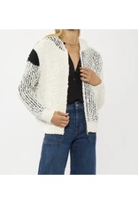 Lovestitch Cream & Black Popcorn Knit Sweater