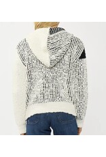 Lovestitch Cream & Black Popcorn Knit Sweater