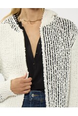 Lovestitch Cream & Black Popcorn Knit Sweater