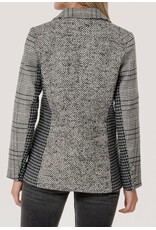 Plaid Patchwork Single-Breasted Blazer