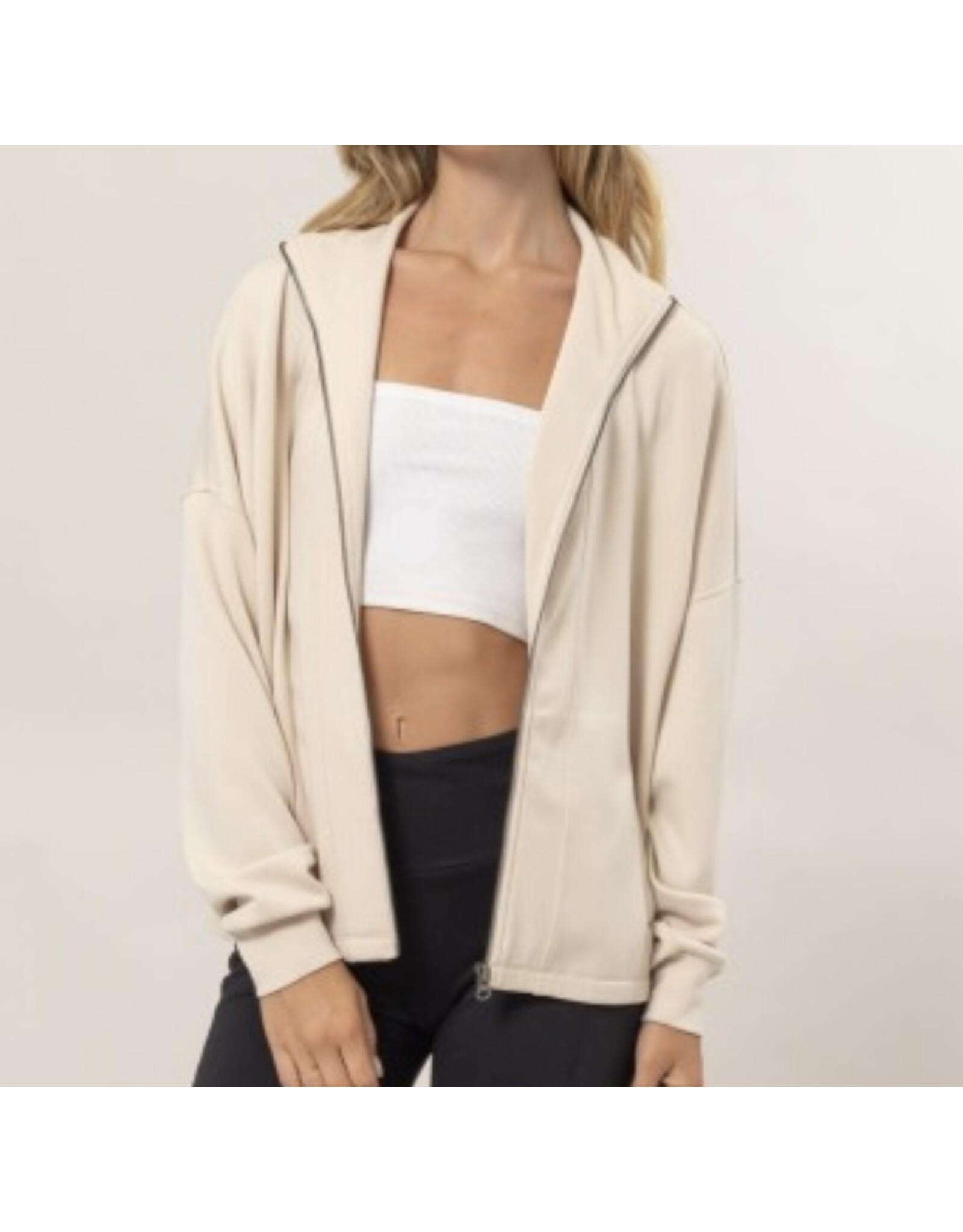 Hyfve Cozy High Neck Zip-up Jacket