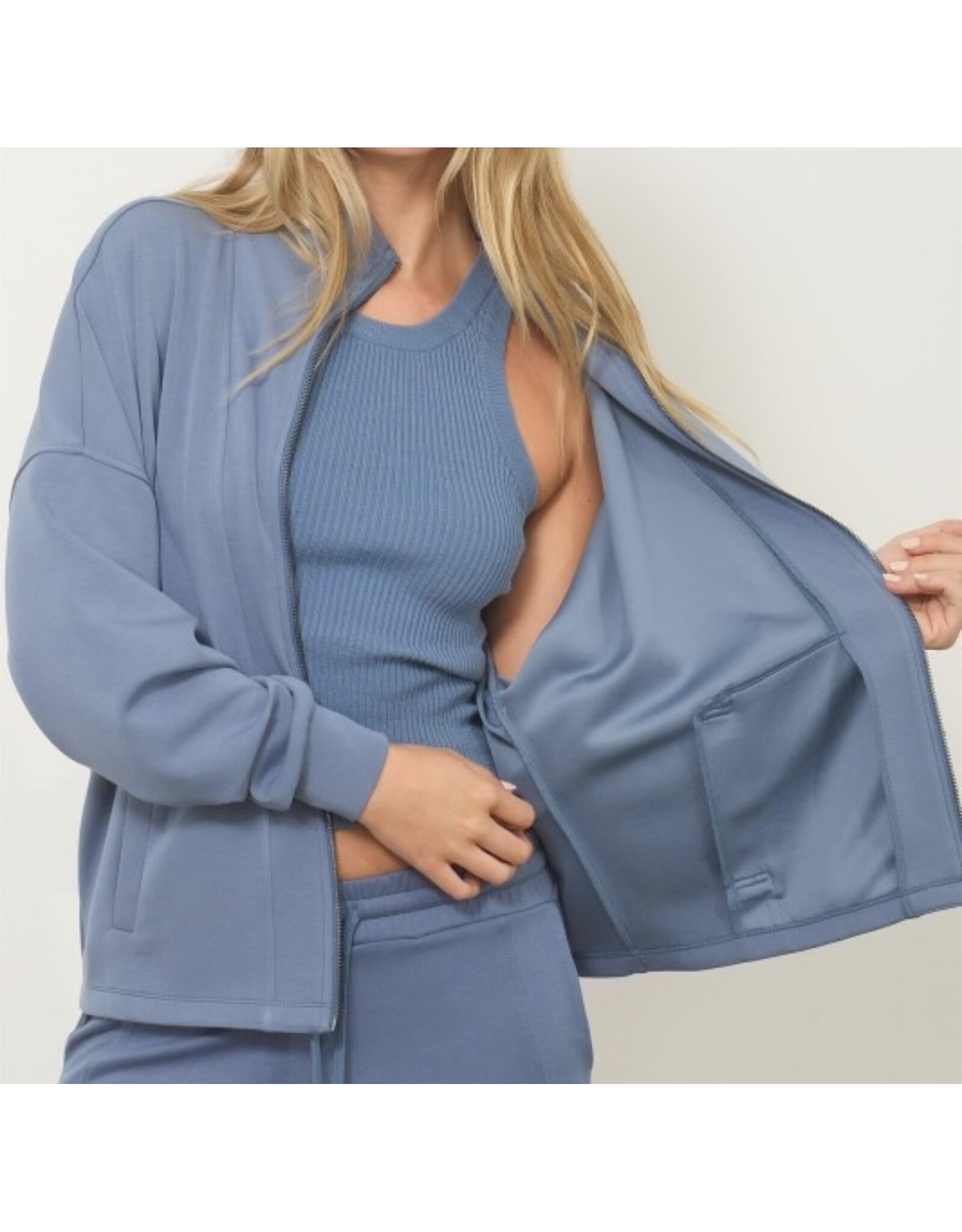 Hyfve Cozy High Neck Zip-up Jacket