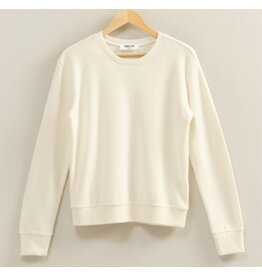 Brushed Waffle Knit L/S Top
