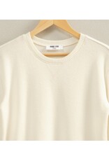 Brushed Waffle Knit L/S Top