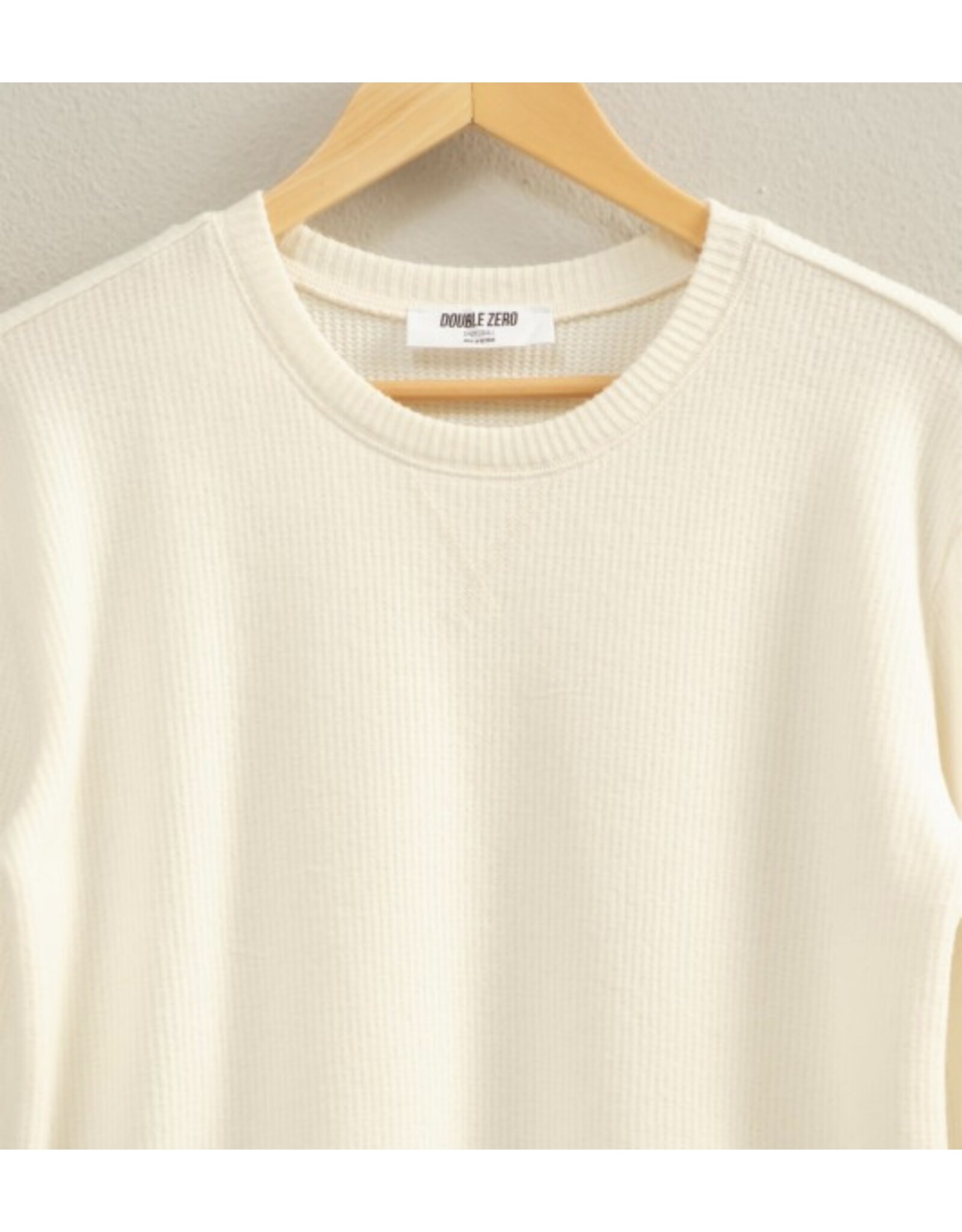 Brushed Waffle Knit L/S Top