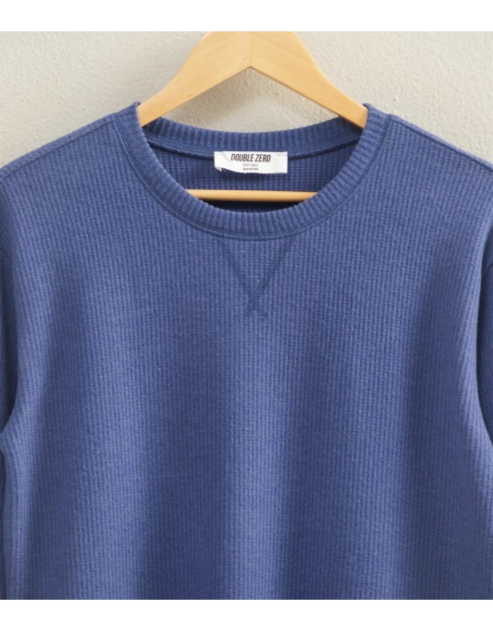 Brushed Waffle Knit L/S Top