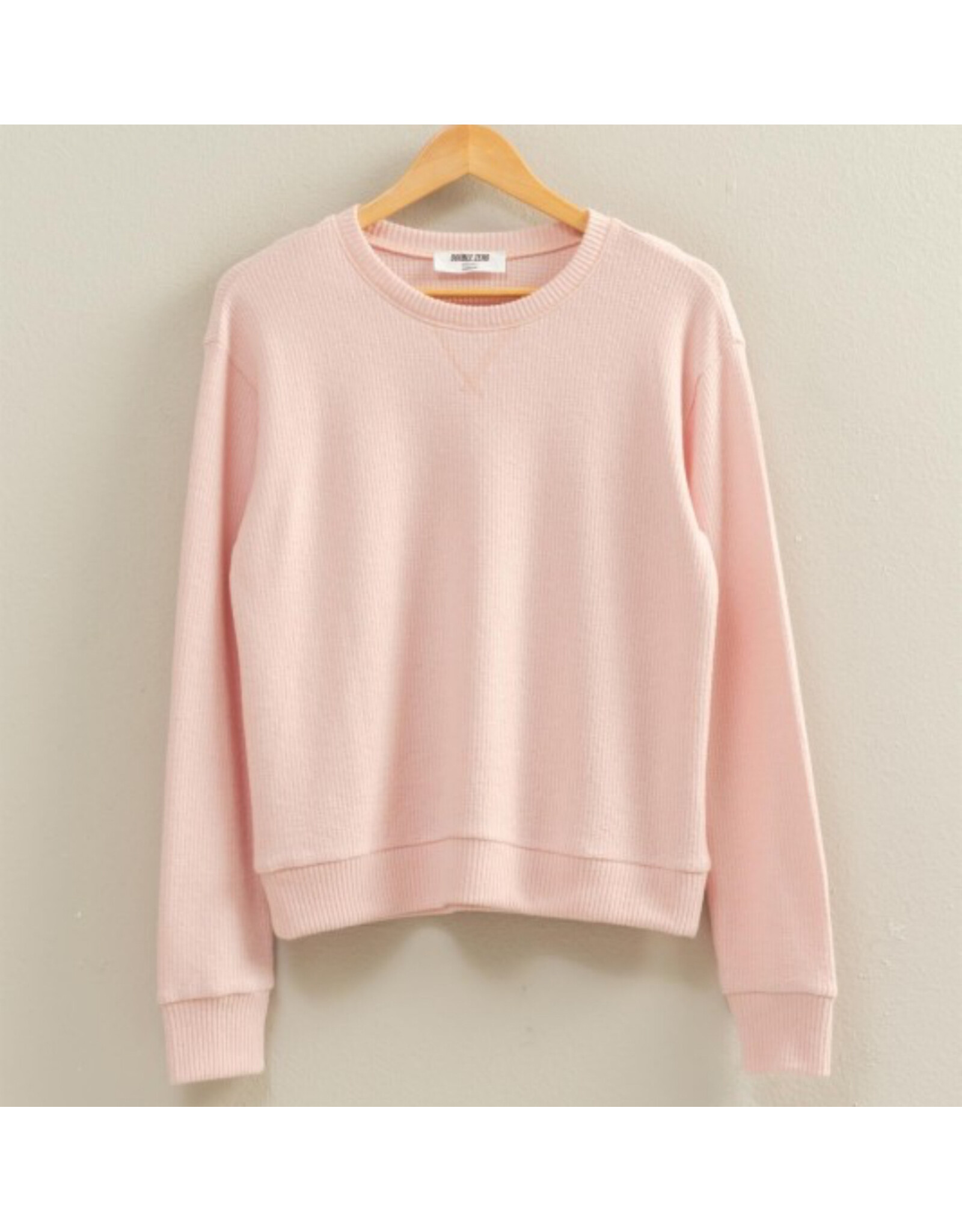 Brushed Waffle Knit L/S Top