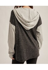 Color Block Hooded Sweatshirt