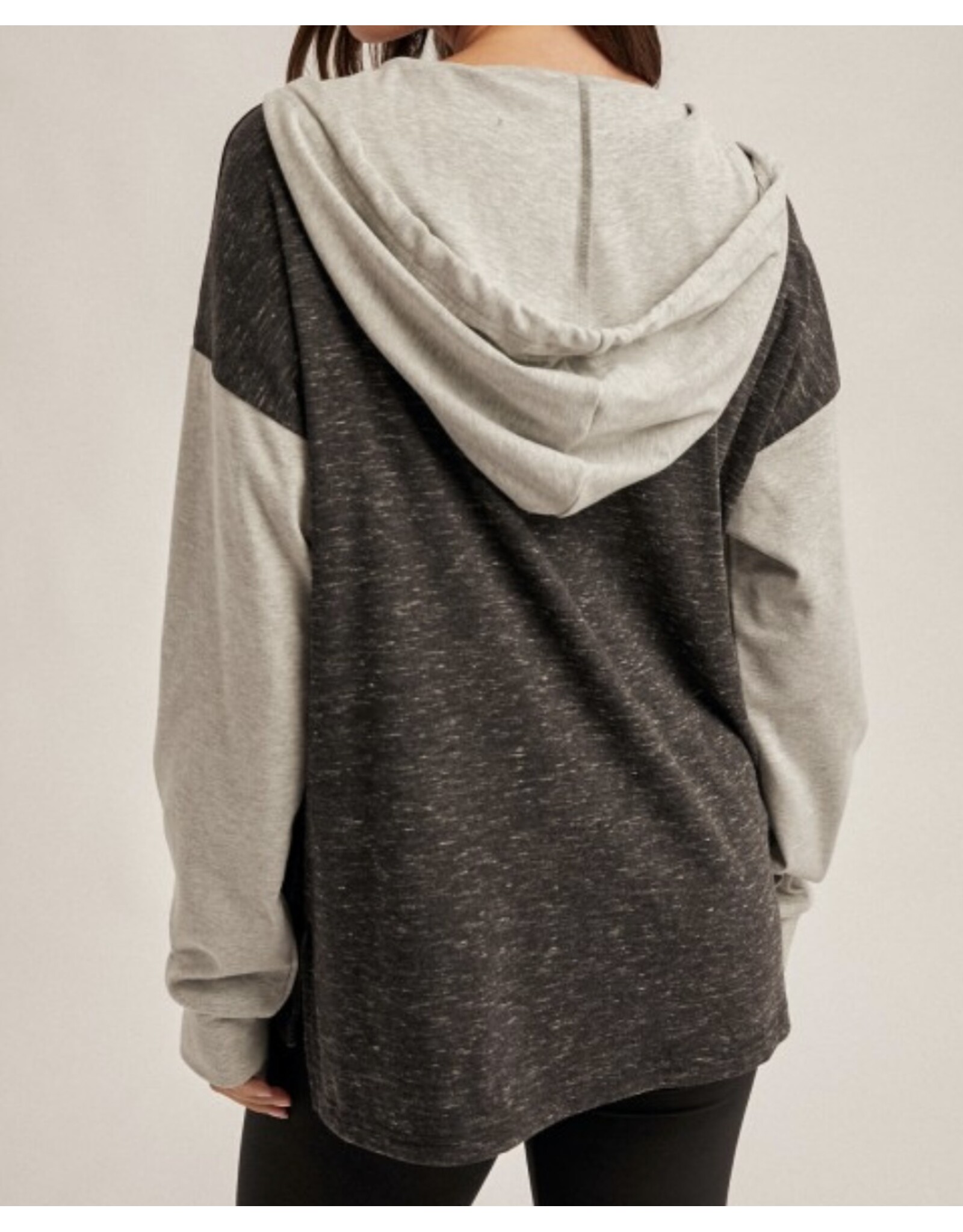 Color Block Hooded Sweatshirt