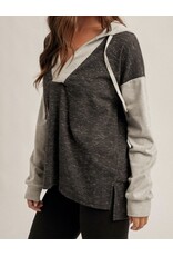 Color Block Hooded Sweatshirt