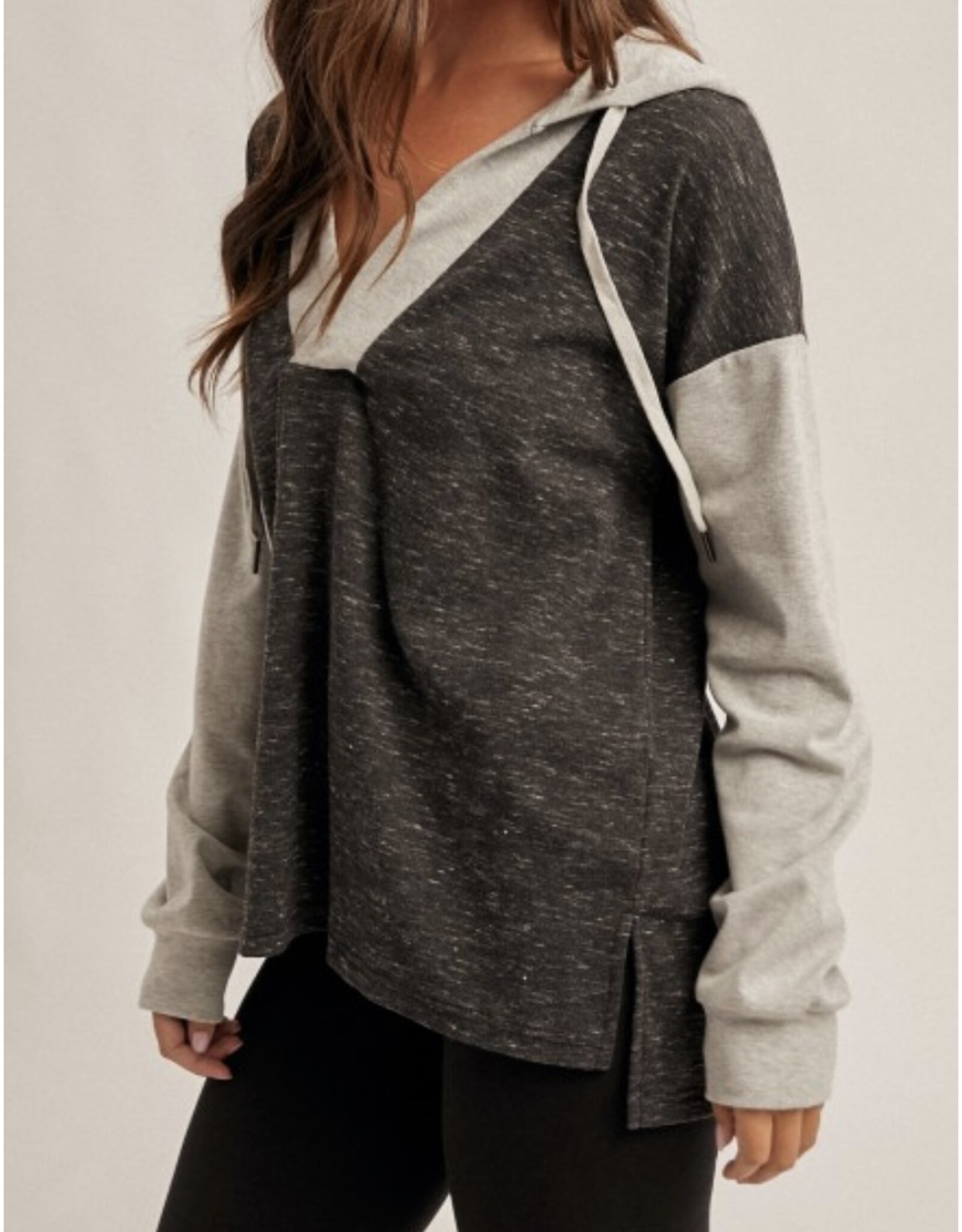 Color Block Hooded Sweatshirt