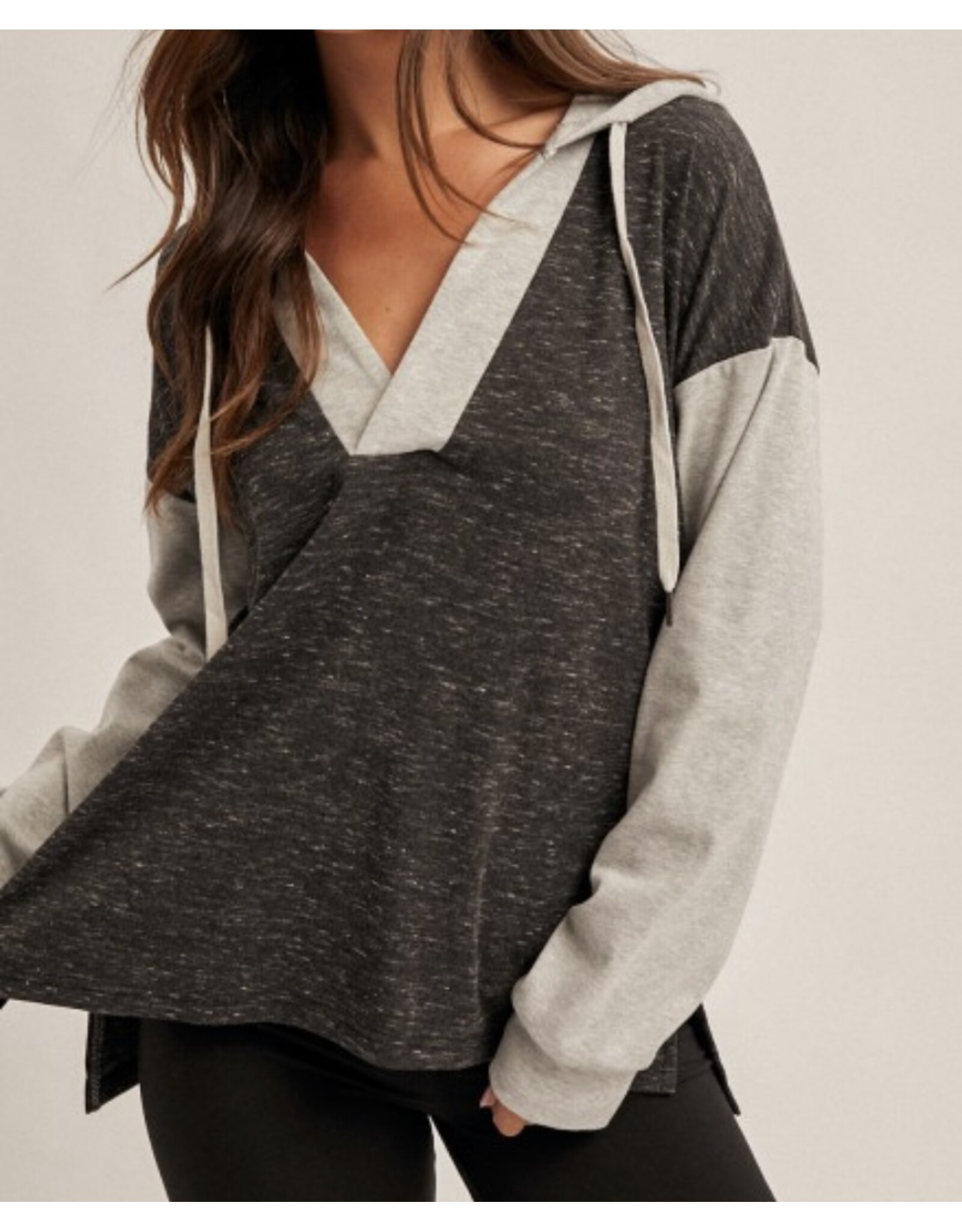 Color Block Hooded Sweatshirt