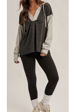 Color Block Hooded Sweatshirt