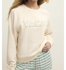 ZSupply ZLT261265  Vacay Sweatshirt Vanilla Ice