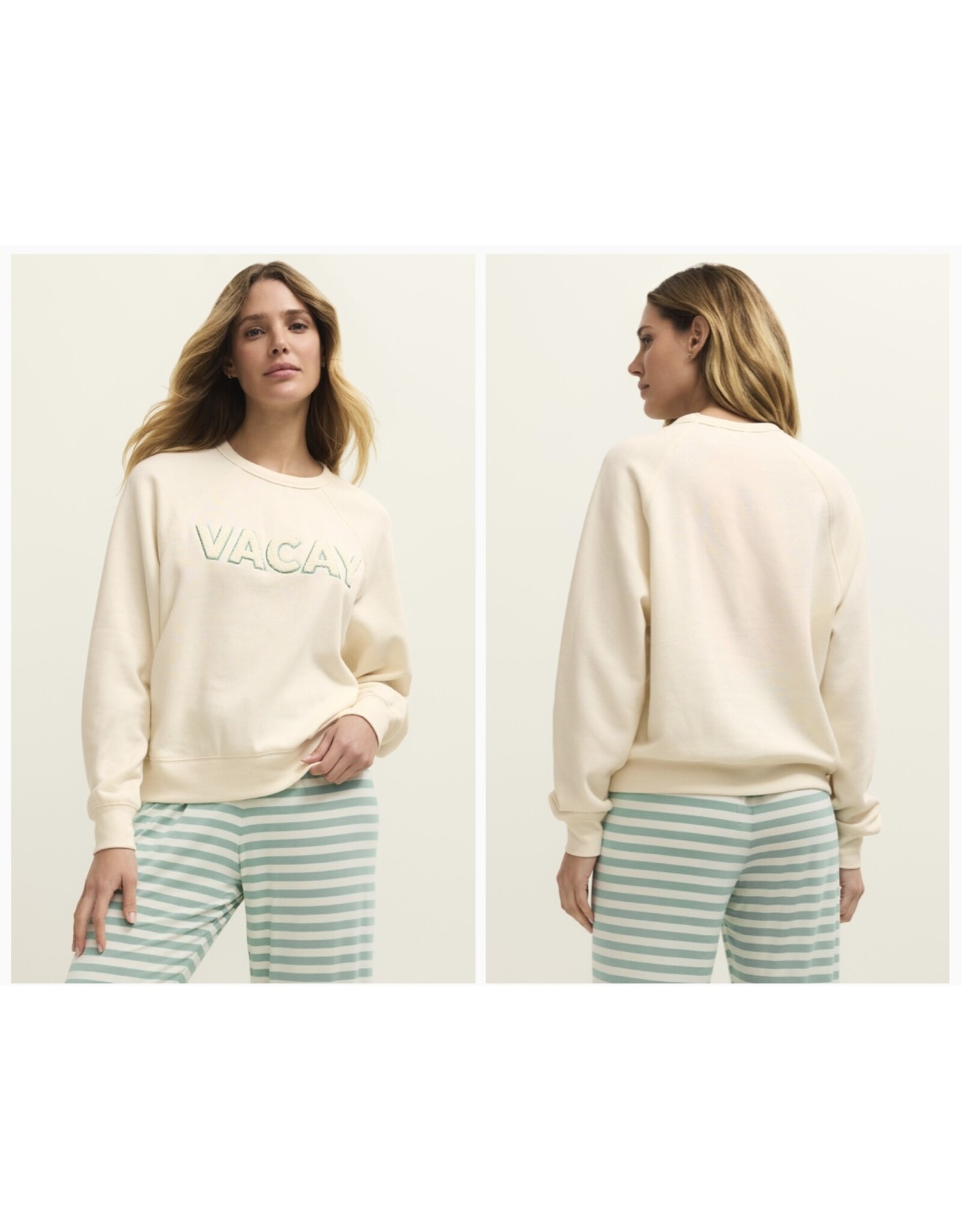 ZSupply ZLT261265  Vacay Sweatshirt Vanilla Ice