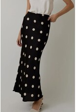 sunday edition Polka Dot Satin Midi Skirt